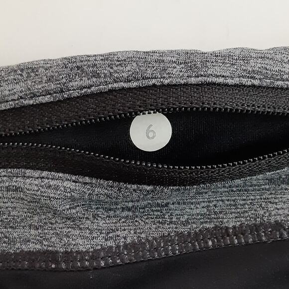 Lululemon Groovy Run Shorts Womens 6 Running Short Black Aqua Athletic Track - Picture 4 of 7